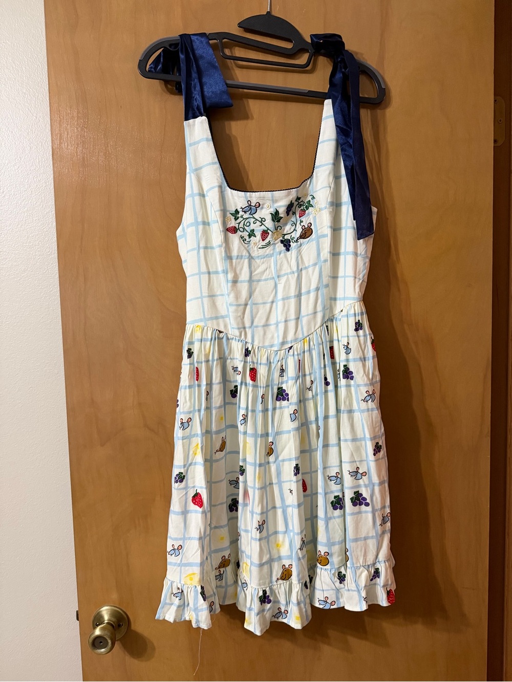 NWOT Her Universe Disney Pixar Ratatouille Food Gingham Tank Dress Size Medium